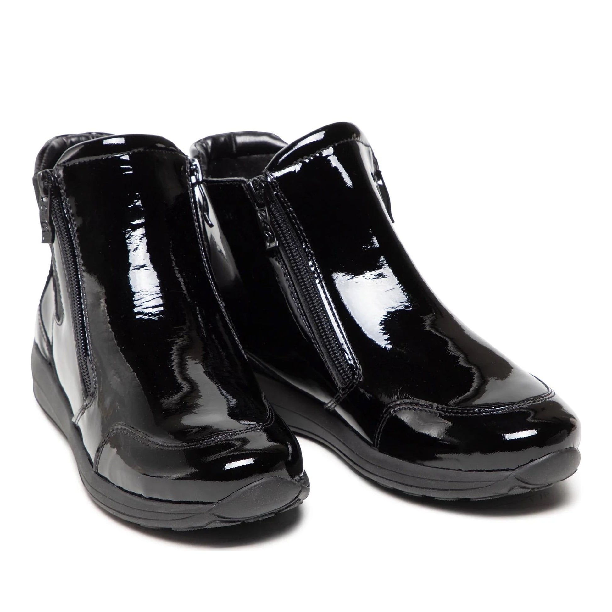 Merano Women's Black Wedge Ankle Boots