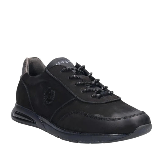 Laporis Men's Black Wedge Athletic Sneakers