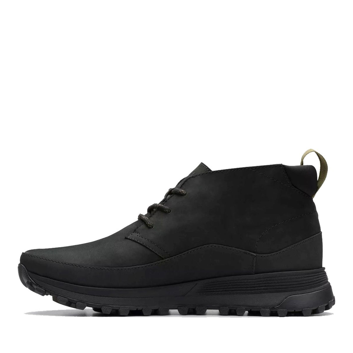 TrekDB Men's Black Wedge Ankle Boots