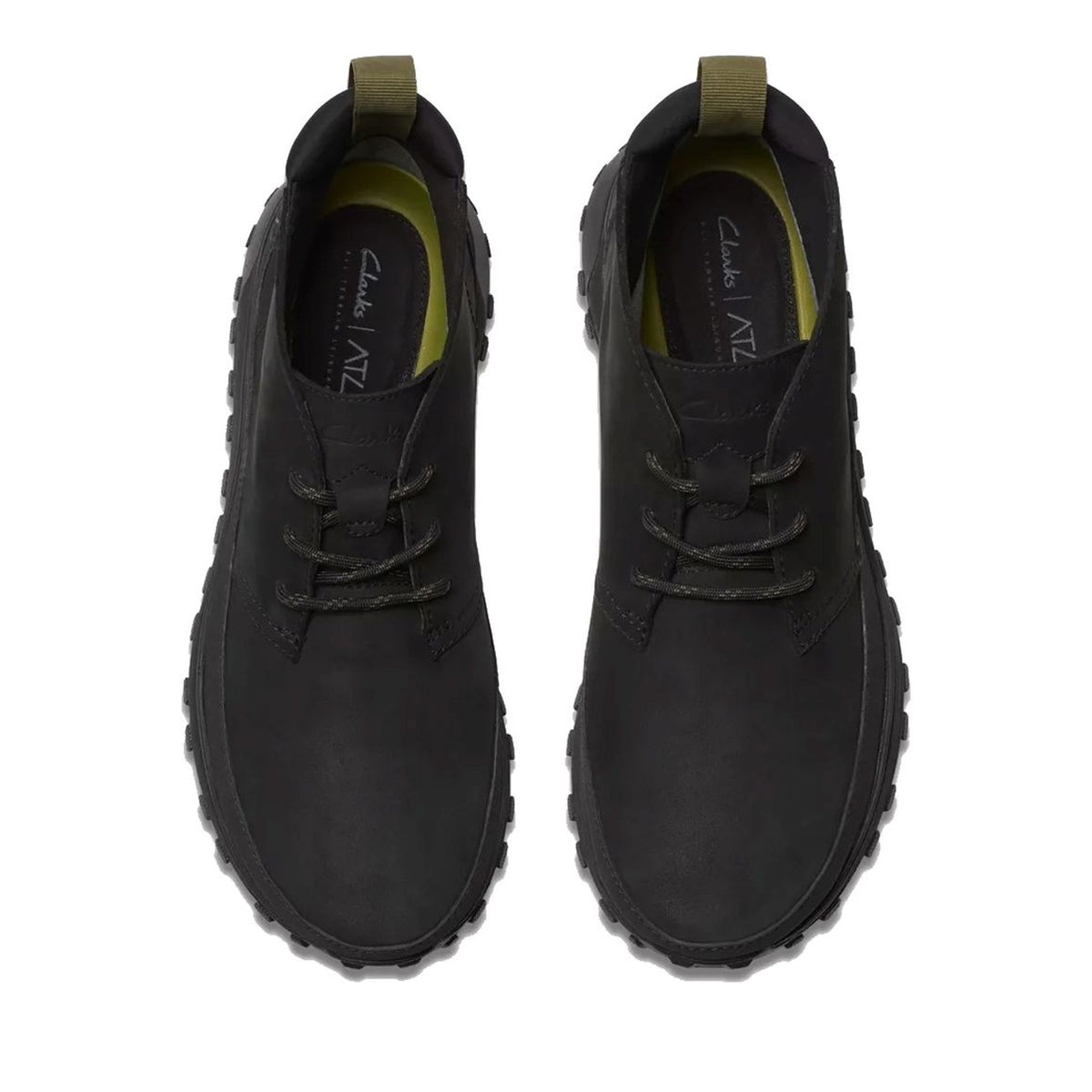 TrekDB Men's Black Wedge Ankle Boots