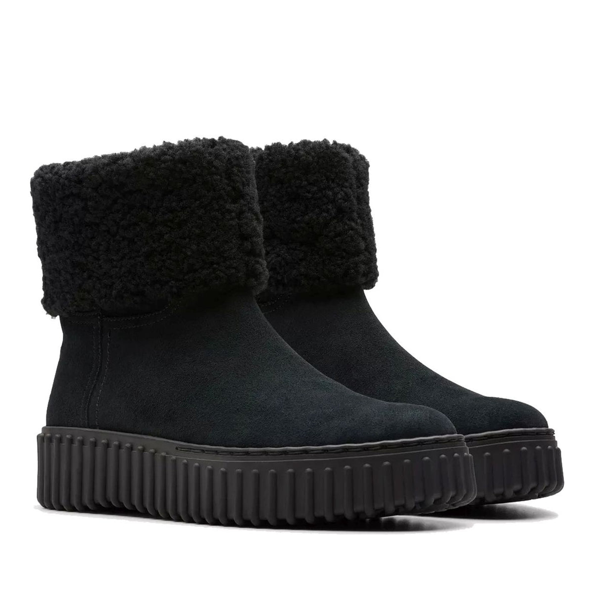 Torhill Women's Black Wedge Ankle Boots