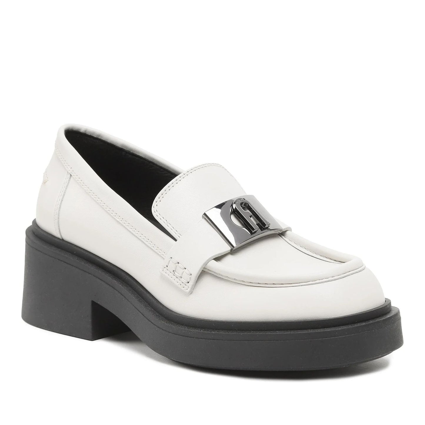 College Women's White Loafers