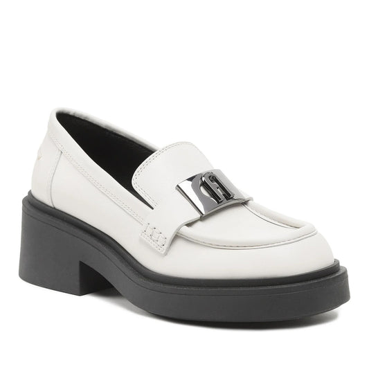 College Women's White Loafers