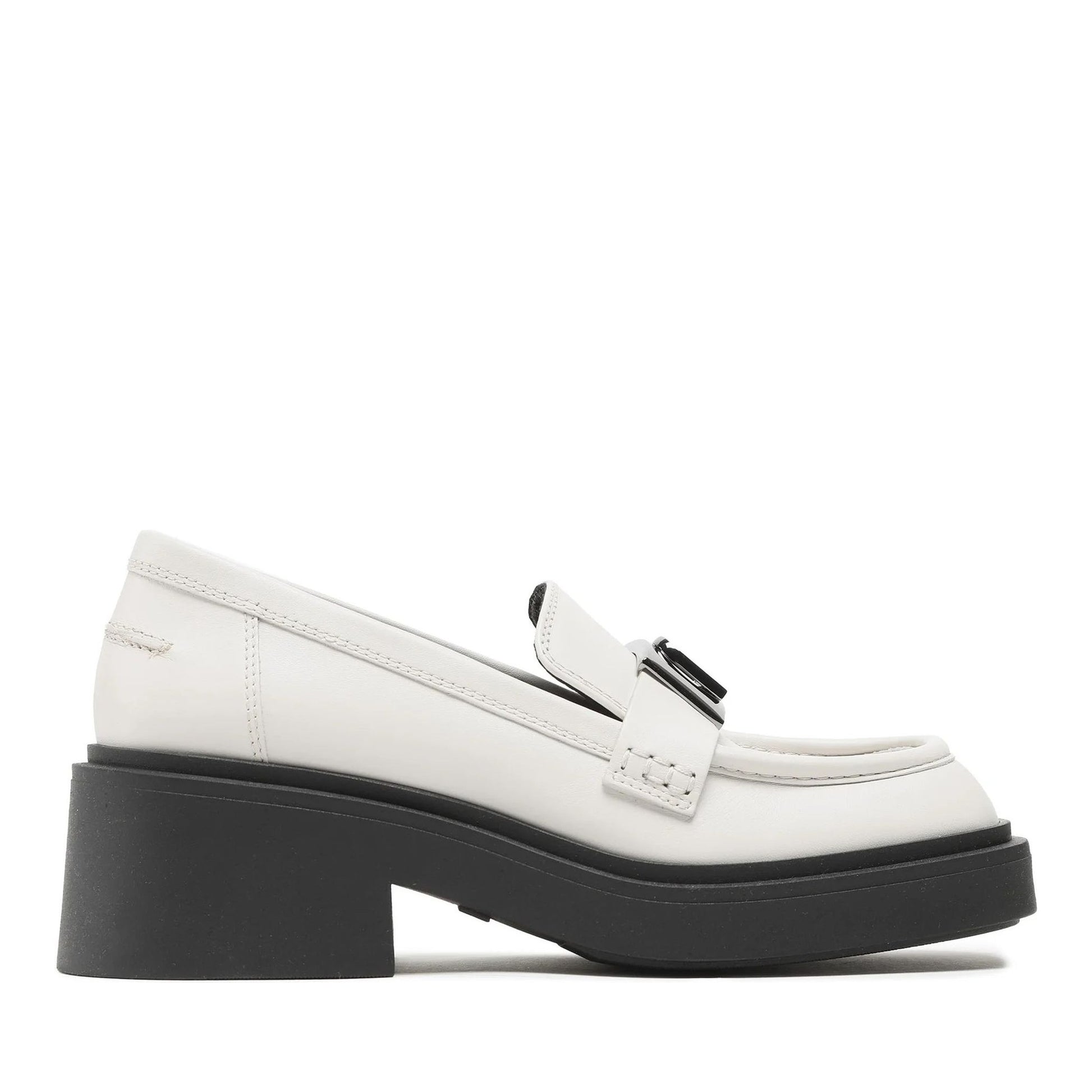 College Women's White Loafers