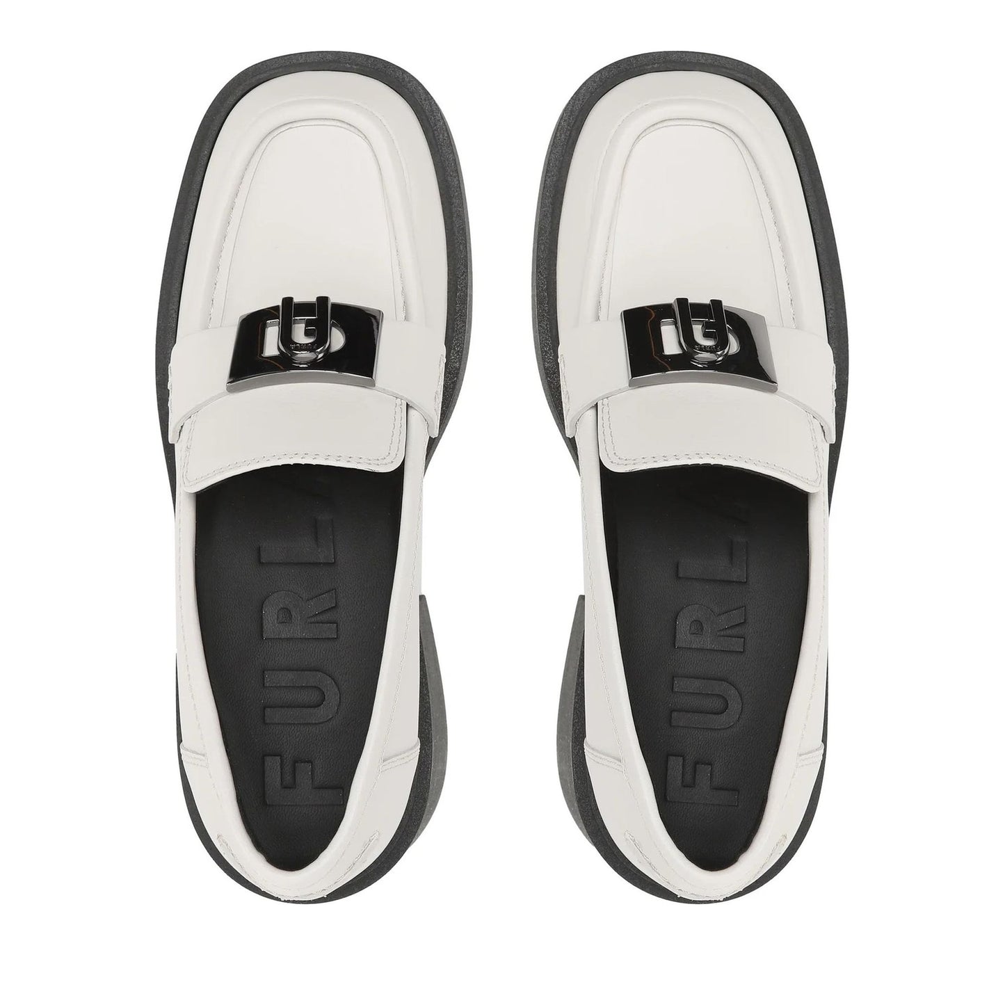 College Women's White Loafers