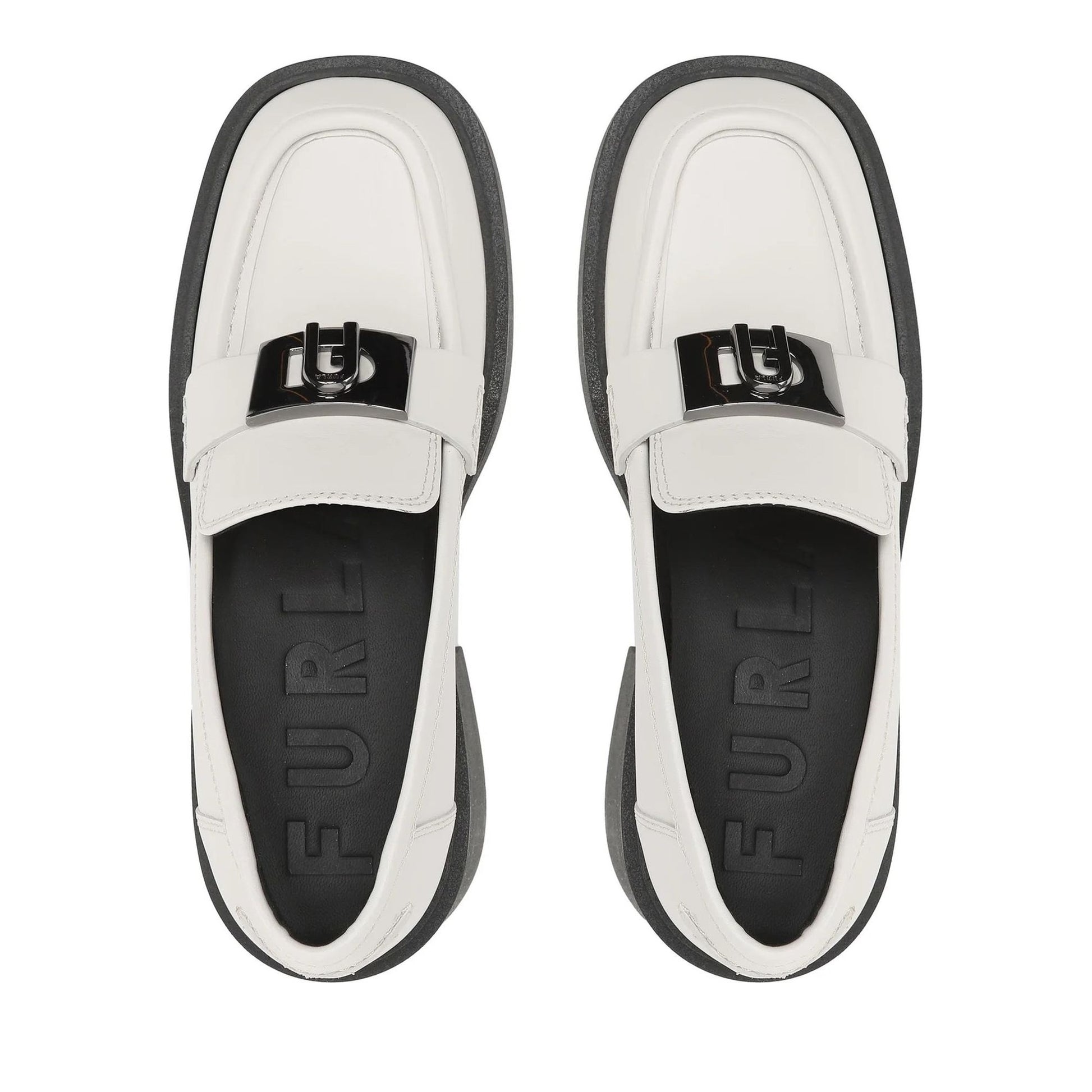 College Women's White Loafers