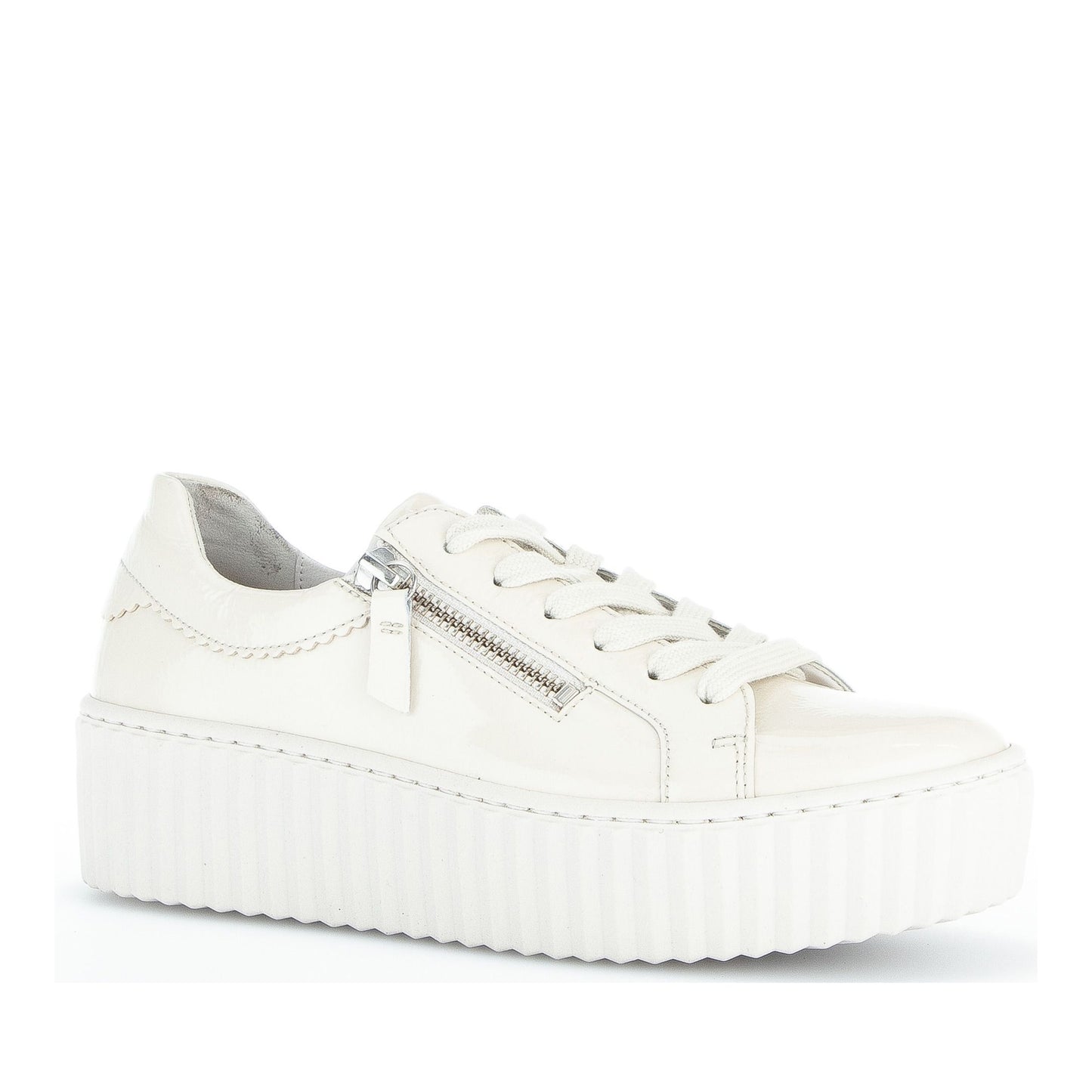 Women's Beige Wedge Athletic Sneakers