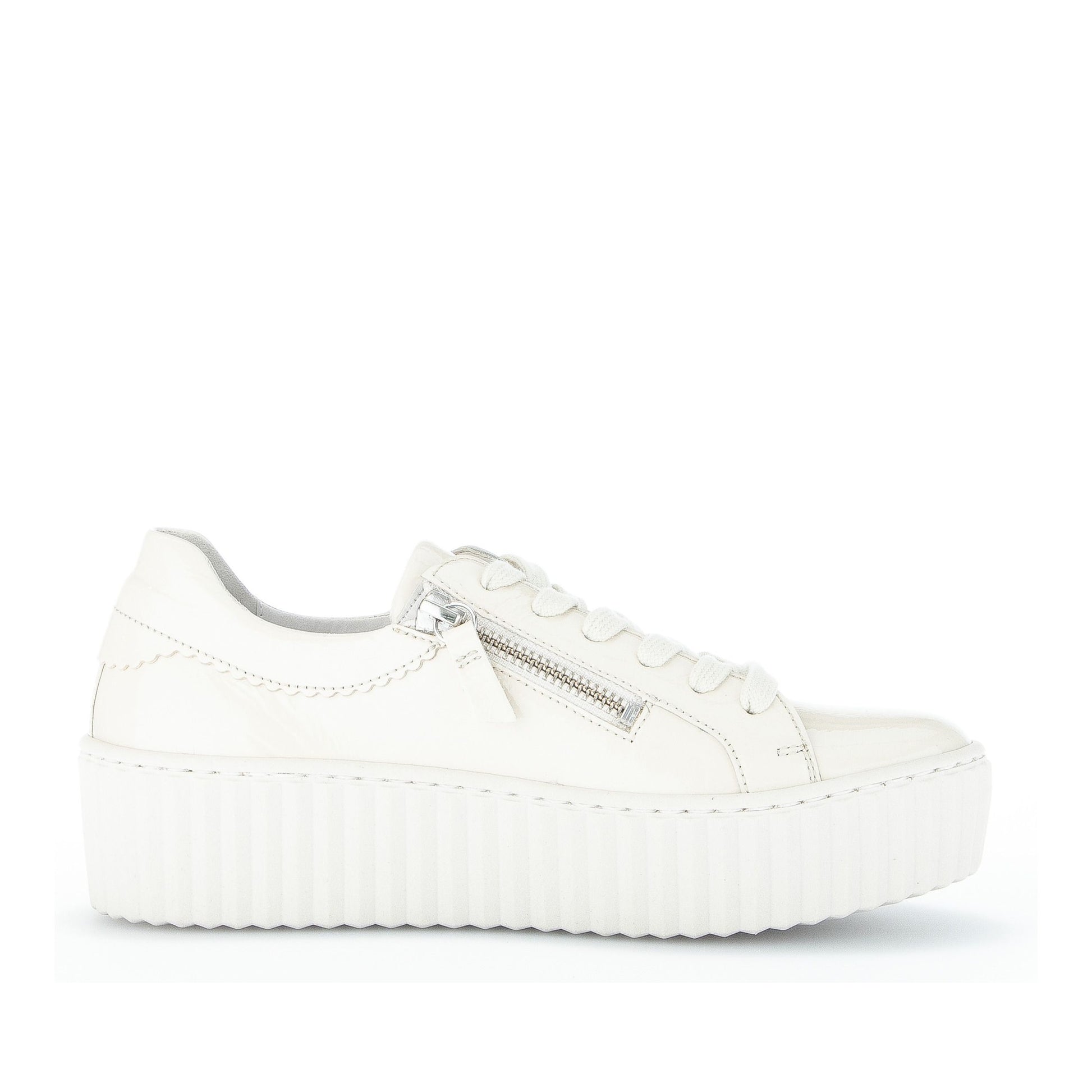 Women's Beige Wedge Athletic Sneakers