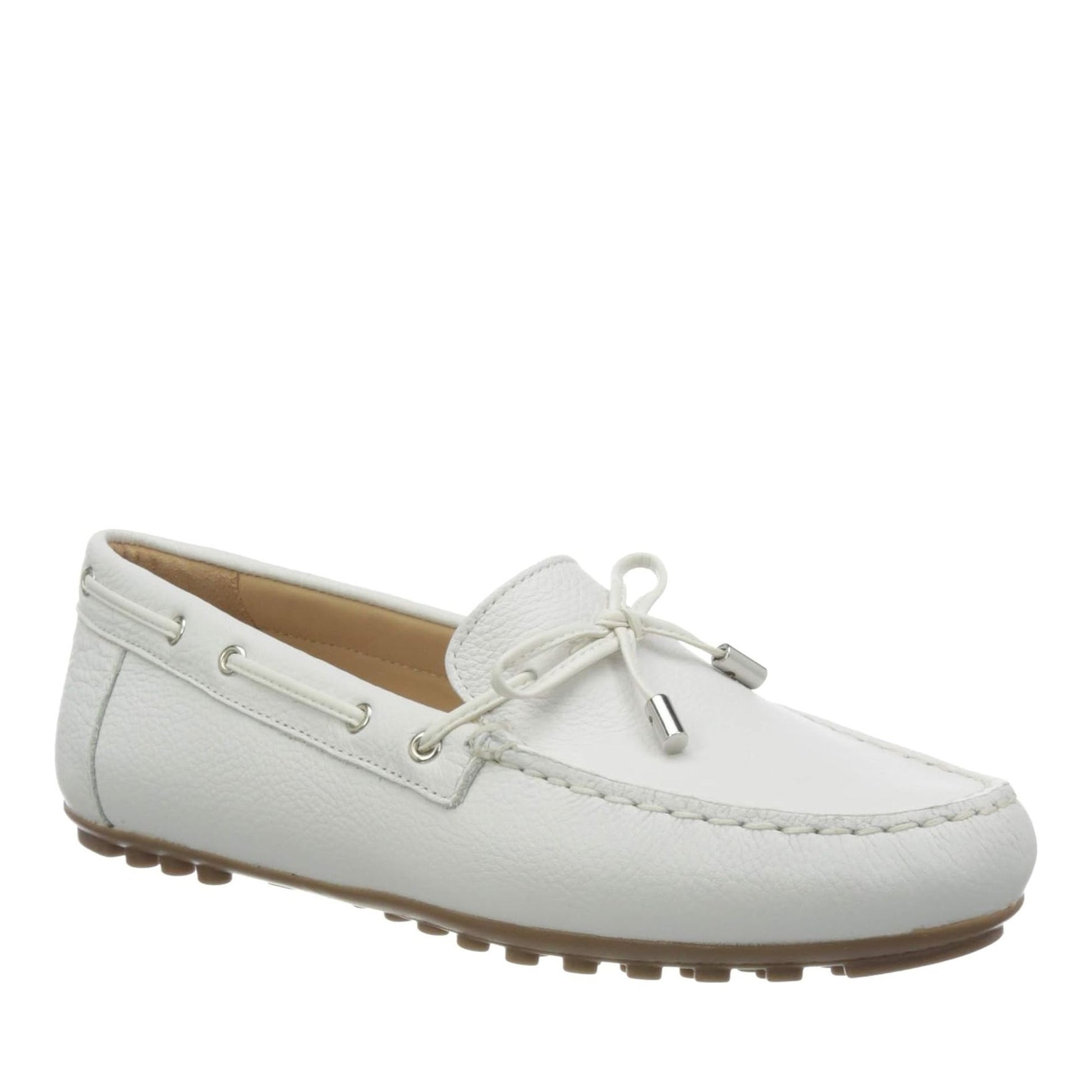 D Leelyan Women's White Moccasins