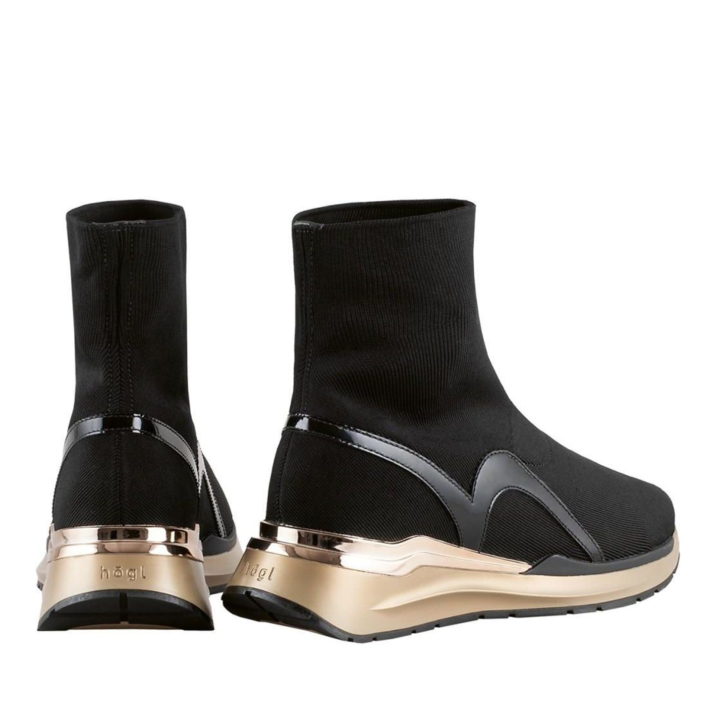 Women's Black Wedge Ankle Boots