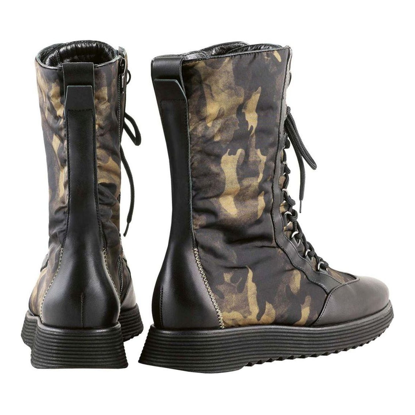 Women's Black Wedge Ankle Boots
