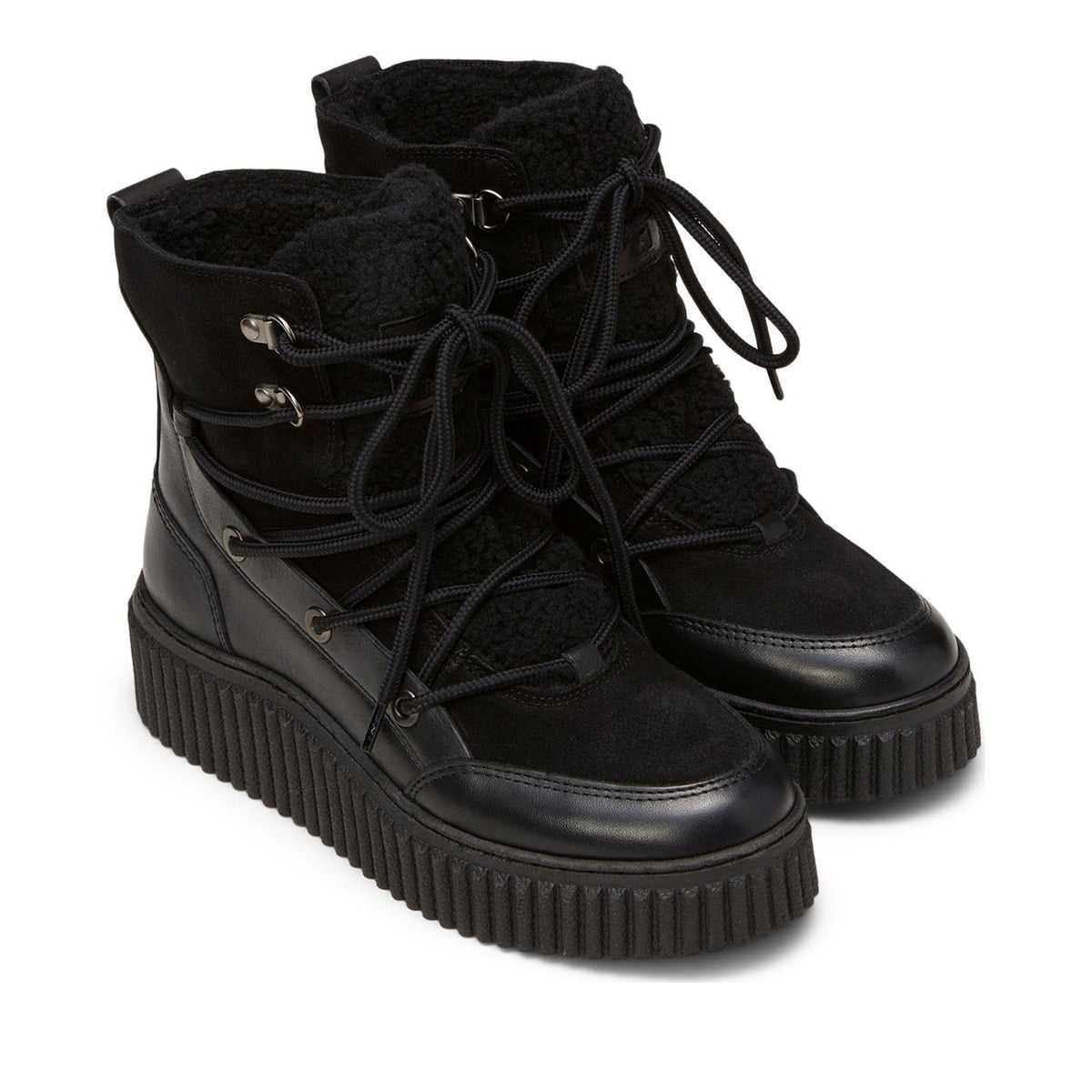 Mo.Bianca N33A Women's Black Ankle Boots