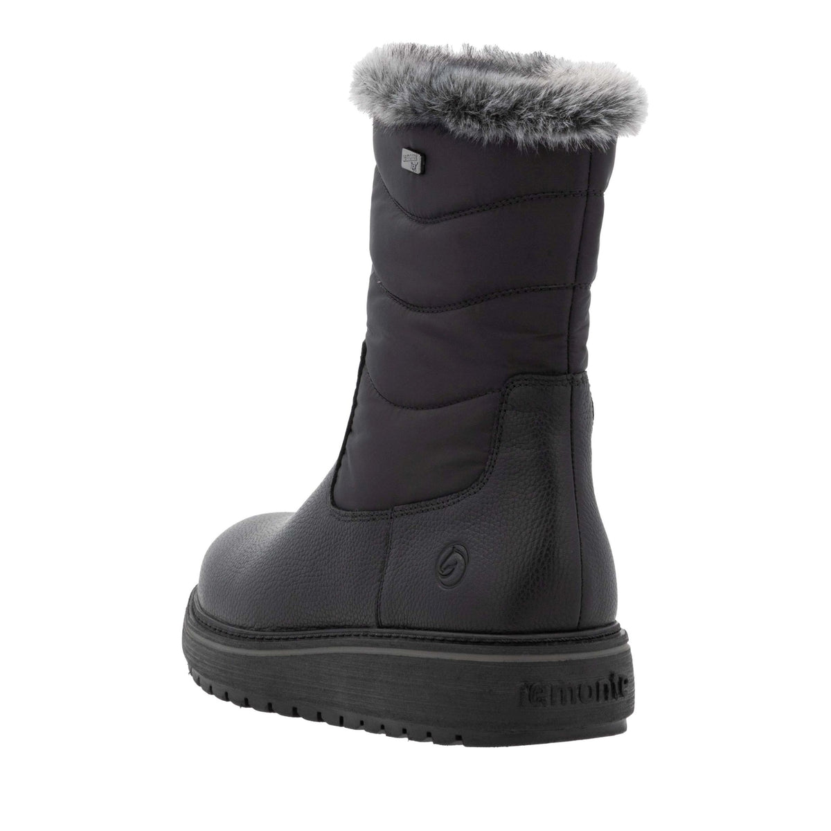 Women's Black Mid-Height Ankle Boots