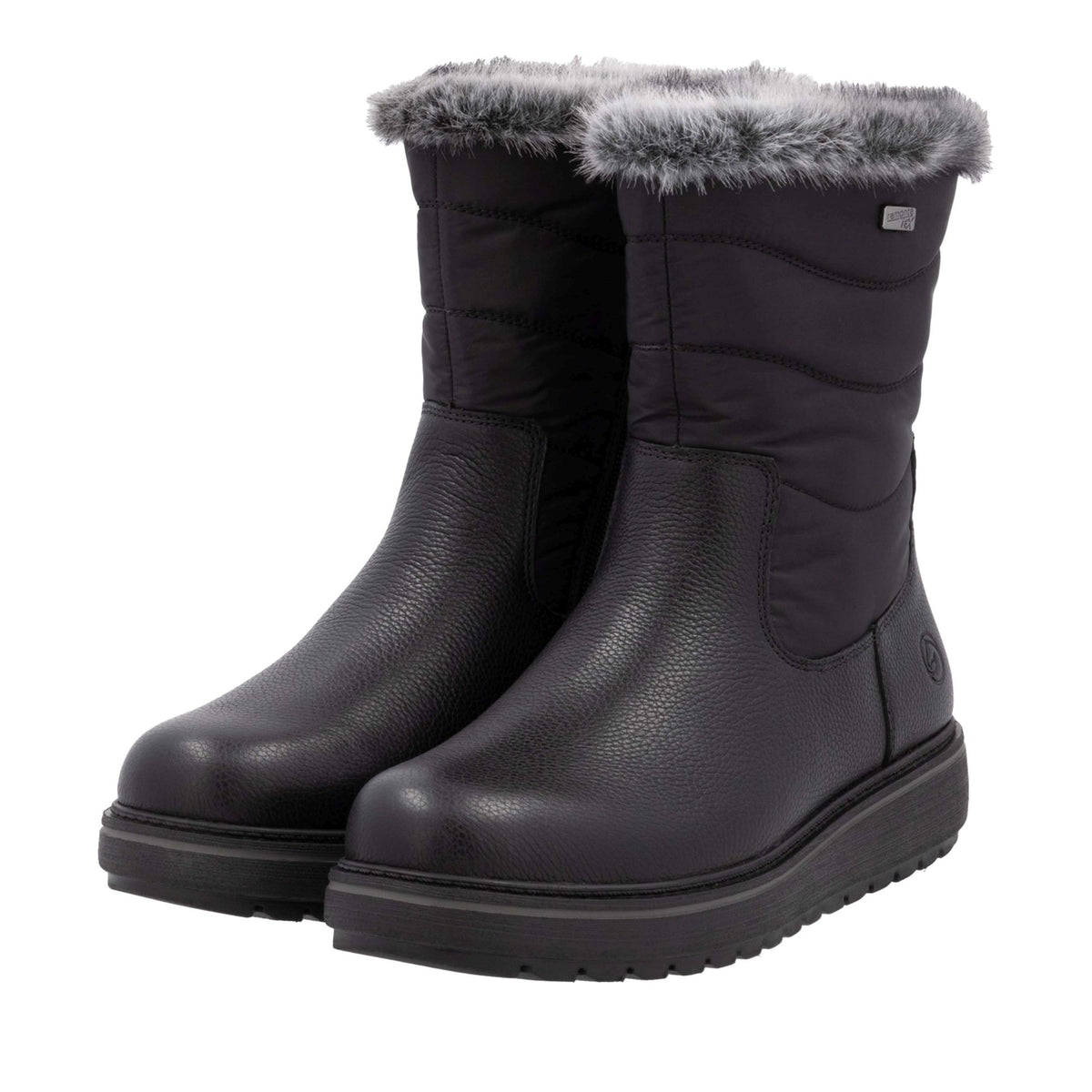 Women's Black Mid-Height Ankle Boots