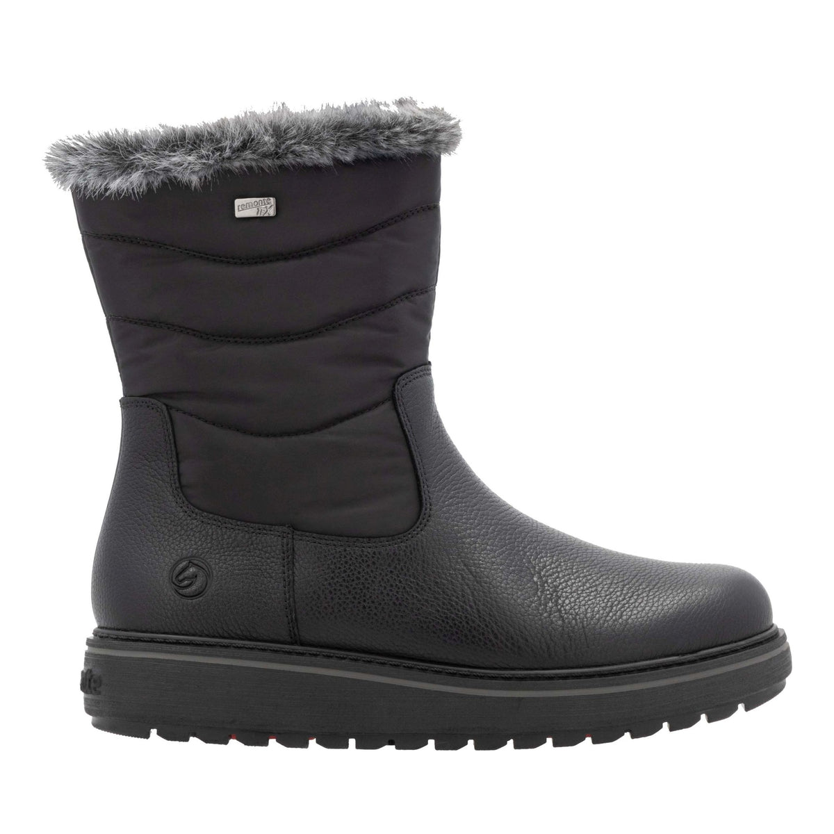 Women's Black Mid-Height Ankle Boots