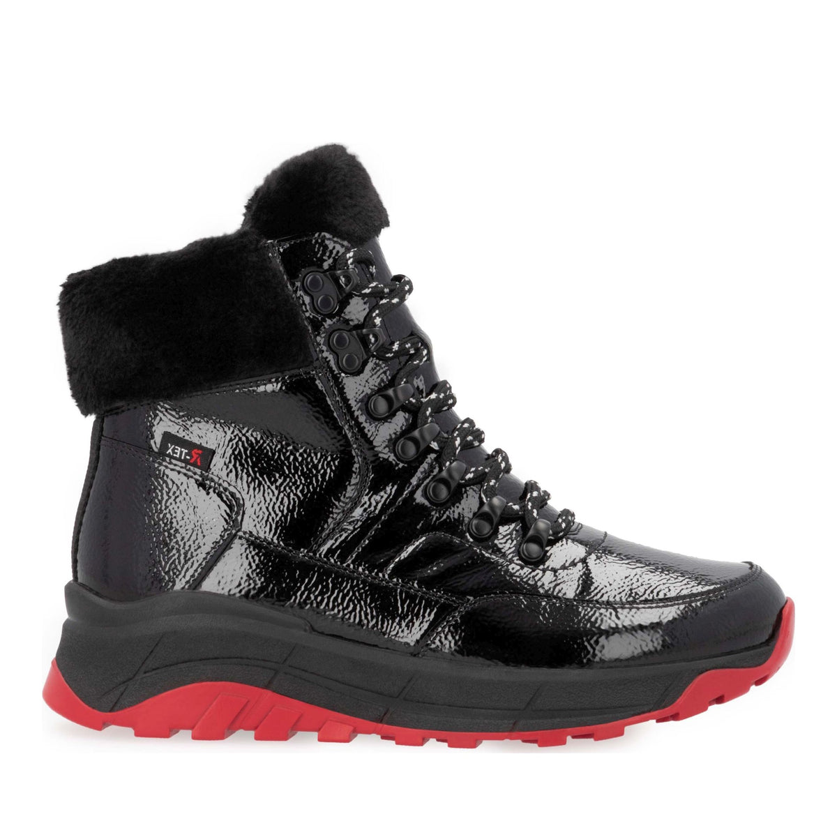Women's Black Mid-Height Ankle Boots