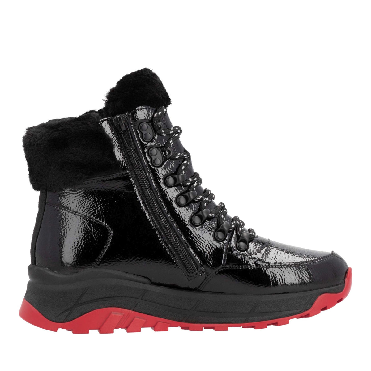 Women's Black Mid-Height Ankle Boots