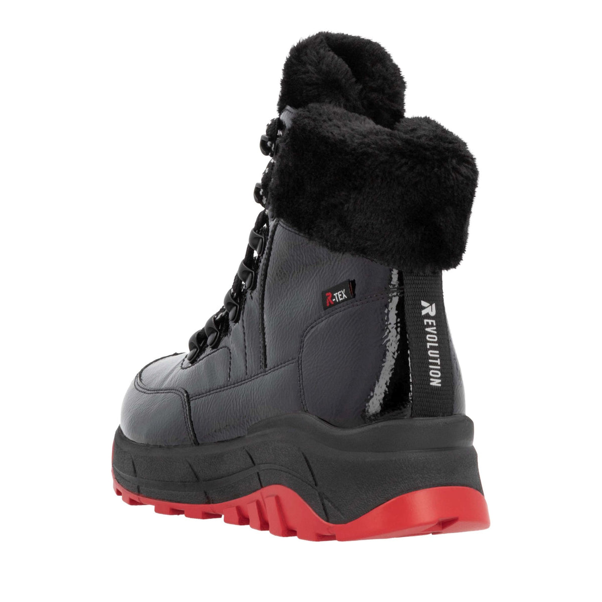 Women's Black Mid-Height Ankle Boots