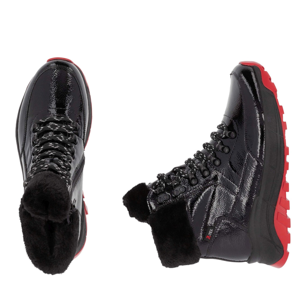 Women's Black Mid-Height Ankle Boots