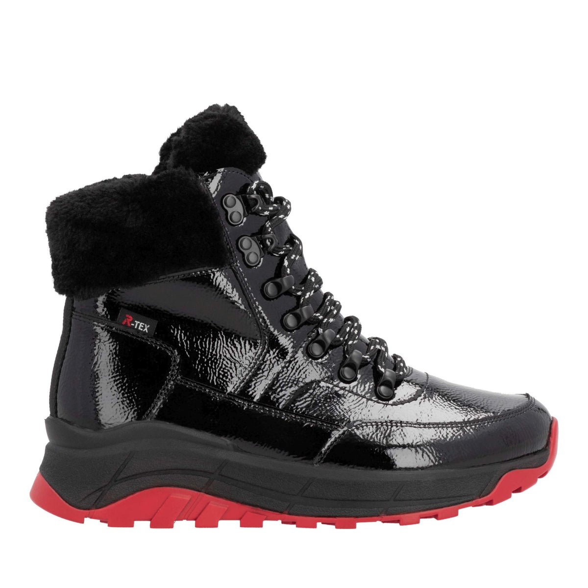 Women's Black Mid-Height Ankle Boots