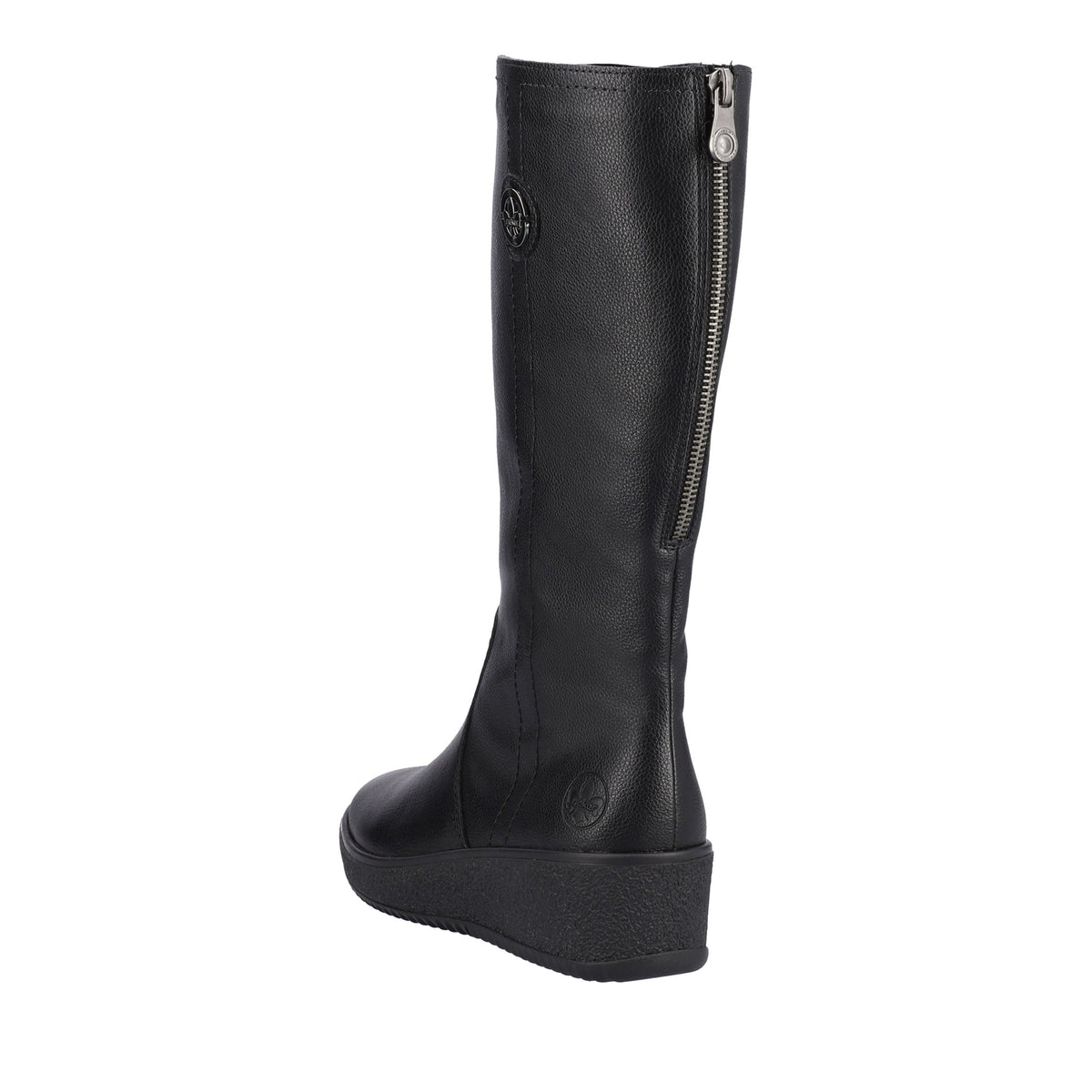 black casual closed ladies' boots