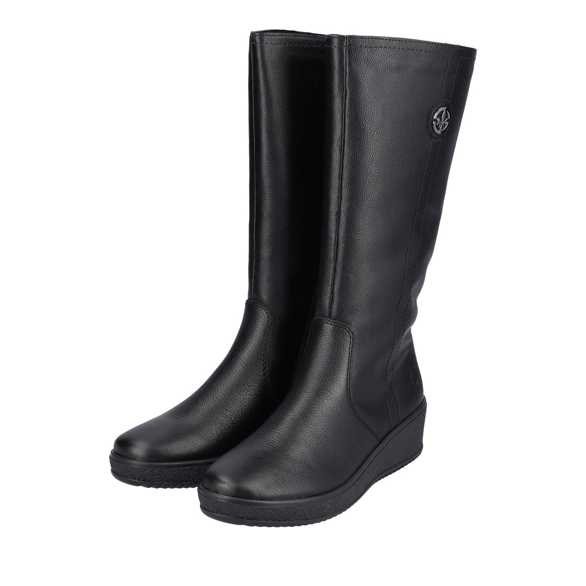 black casual closed ladies' boots