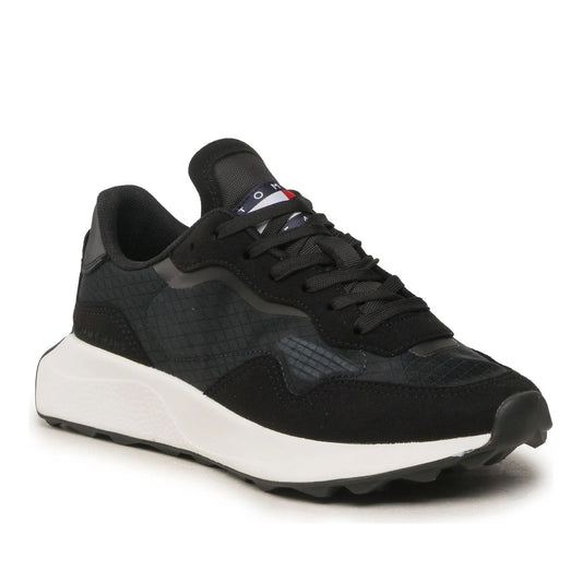 Men's Black Translucent Athletic Sneakers