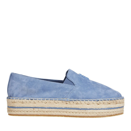 Women's Blue Flatform Espadrilles