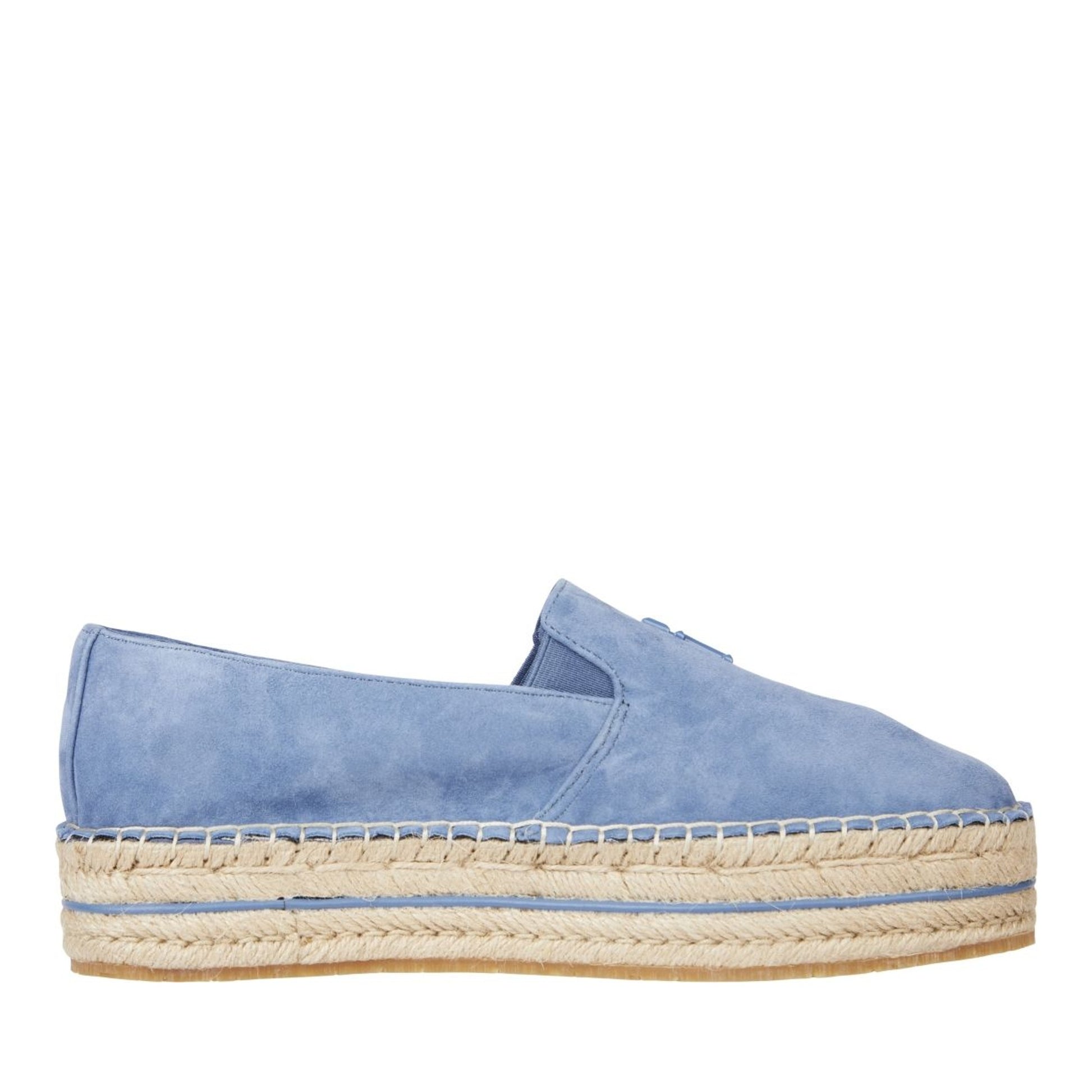 Women's Blue Flatform Espadrilles