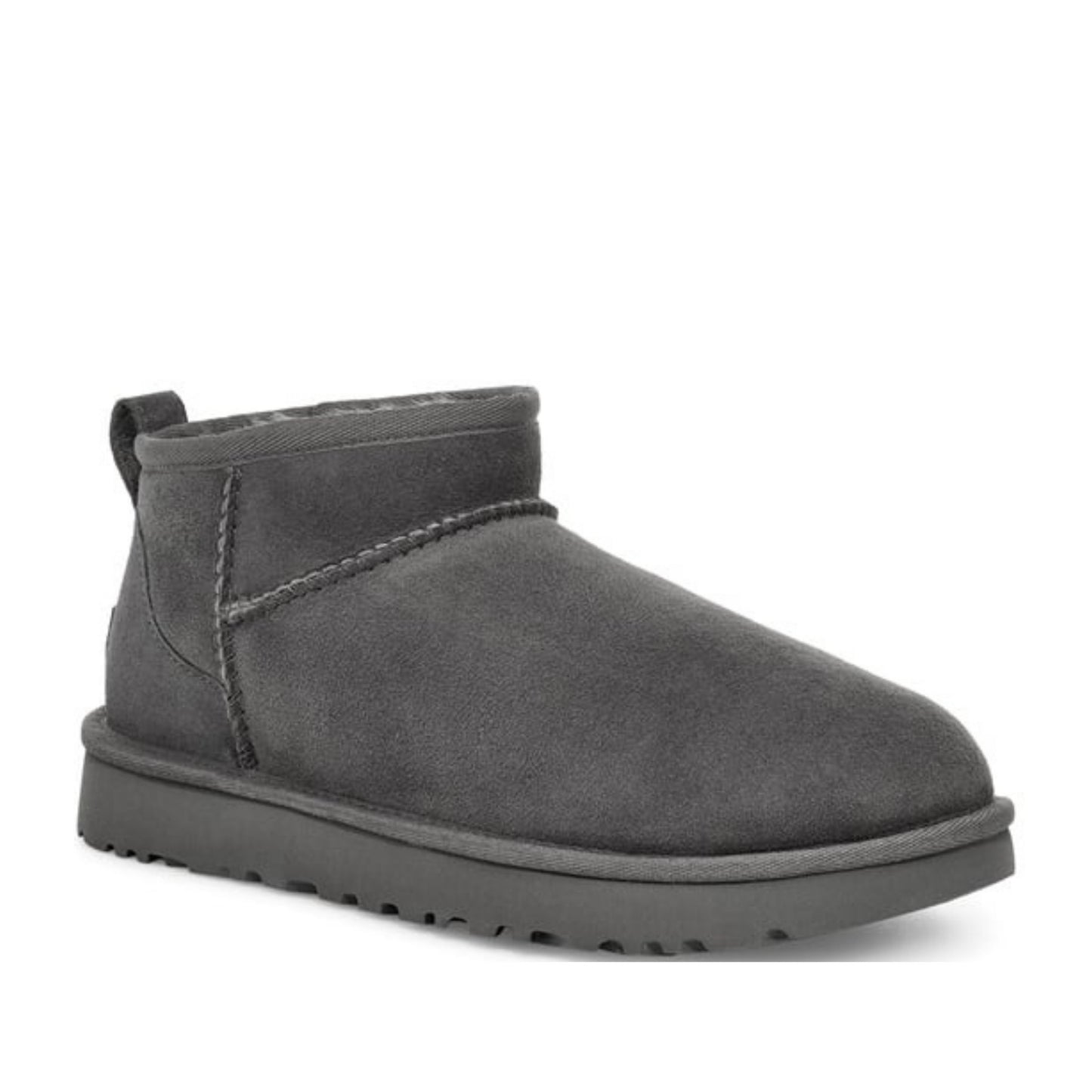 Classic Ultra Mini Women's Gray Ankle Boots