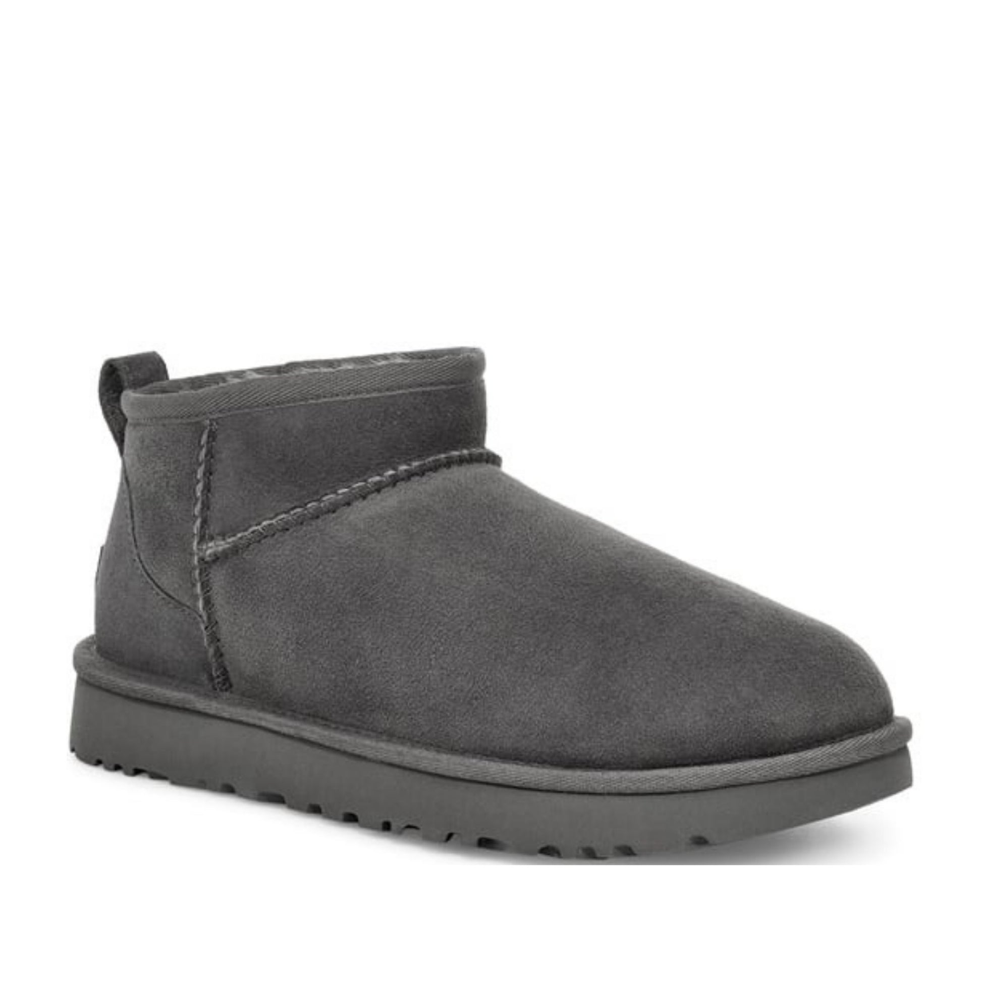 Classic Ultra Mini Women's Gray Ankle Boots