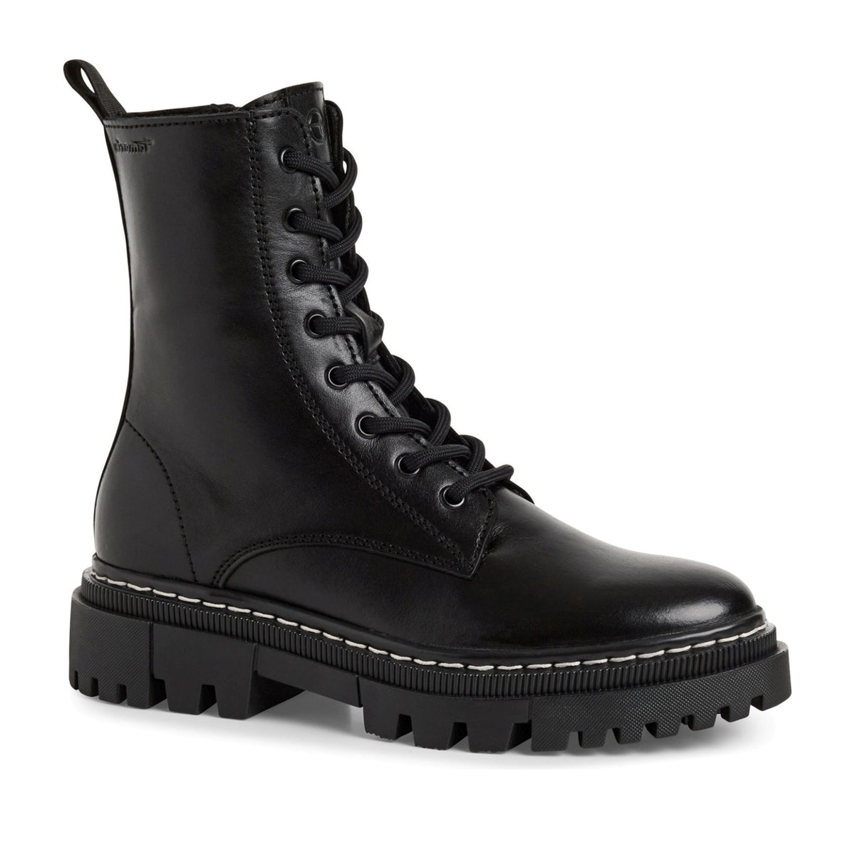 black casual closed booties