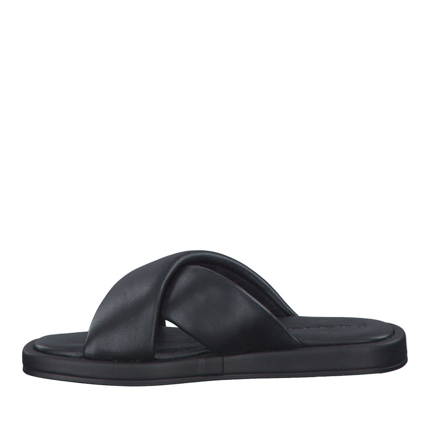 Women's Black Open-Toe Slippers