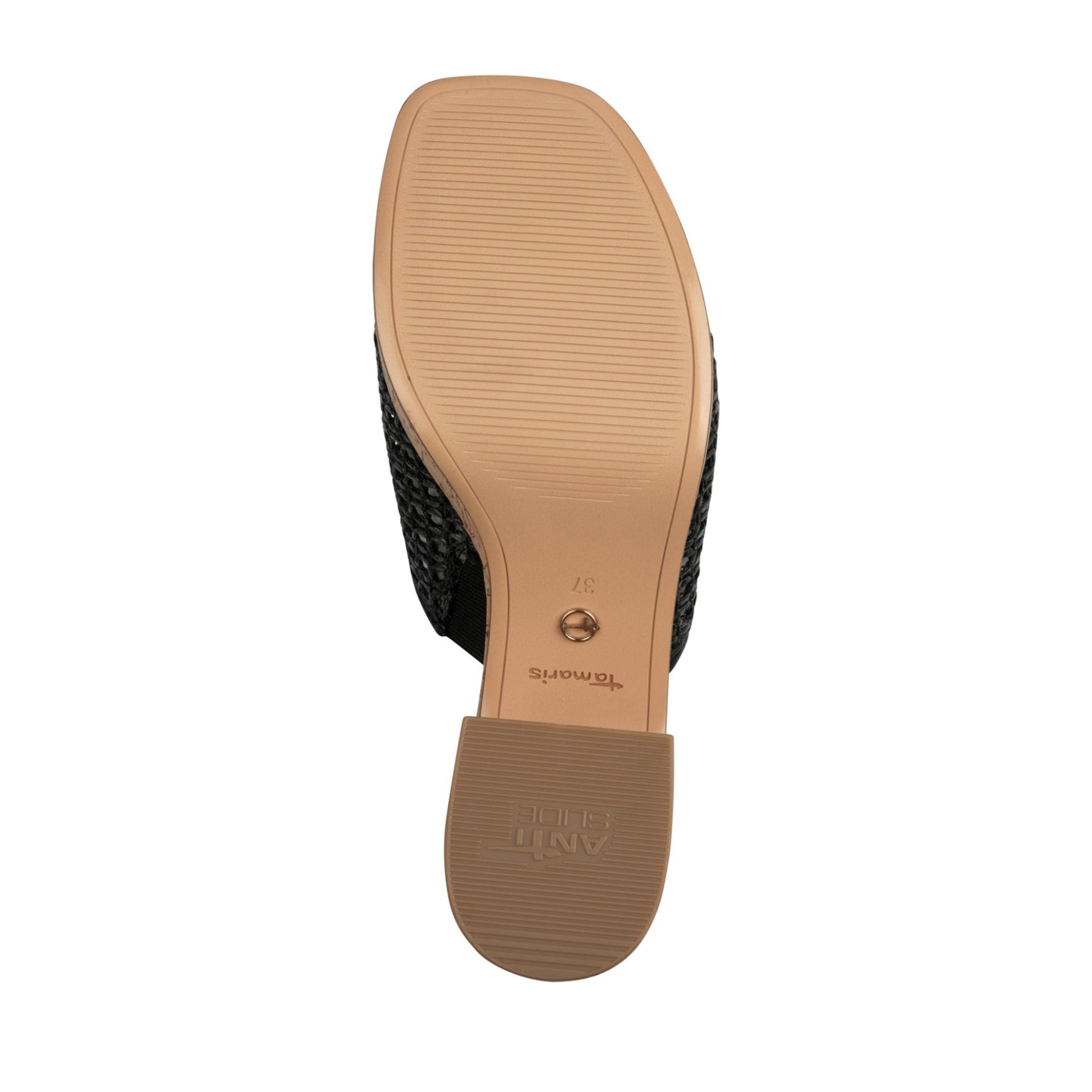 Women's Black Dress Open-Toe Mule Slippers