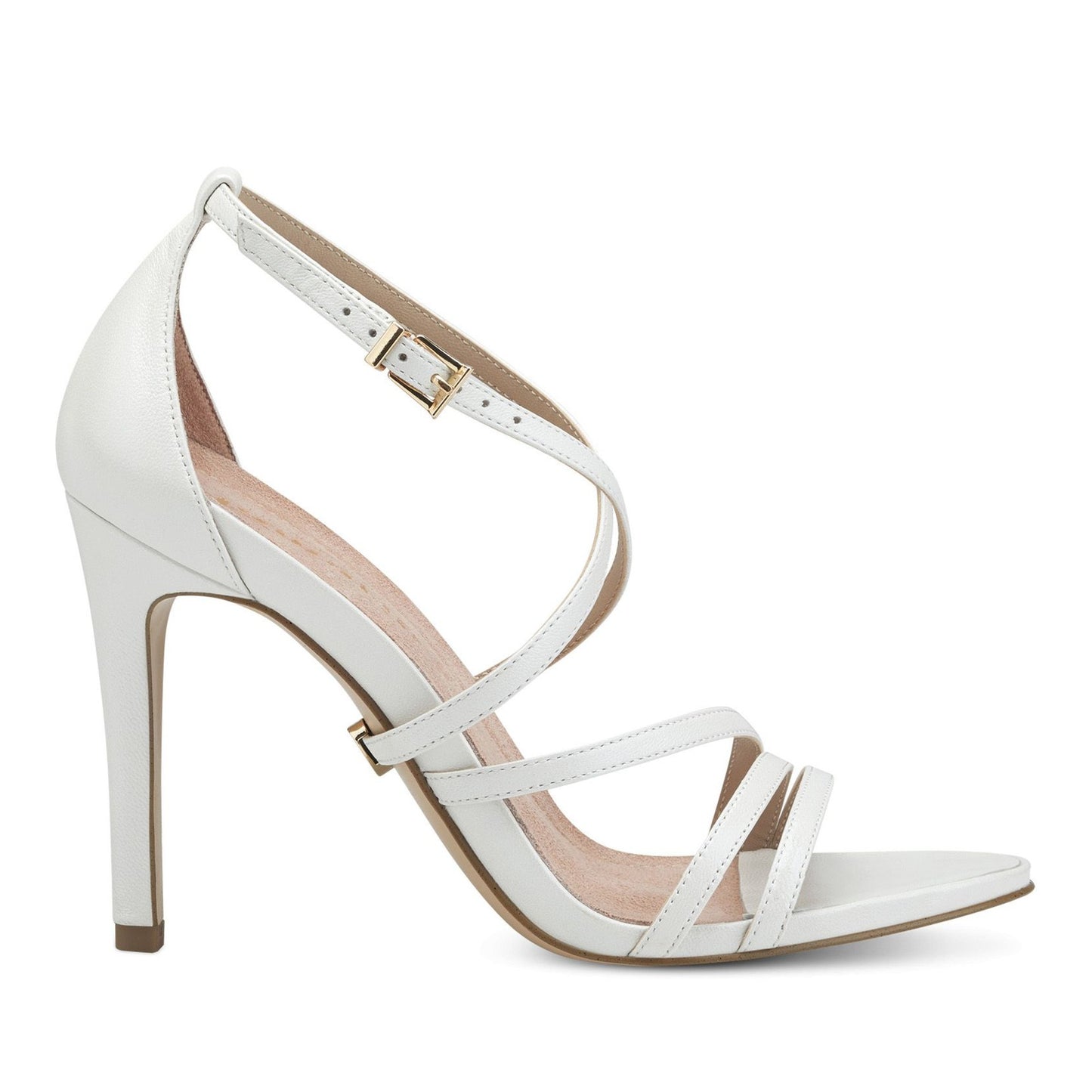 Women's White Dress Open-Toe Sandals