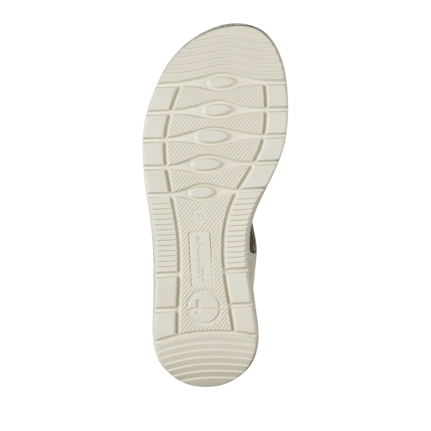 Women's Beige Wedge Open-Toe Sandals