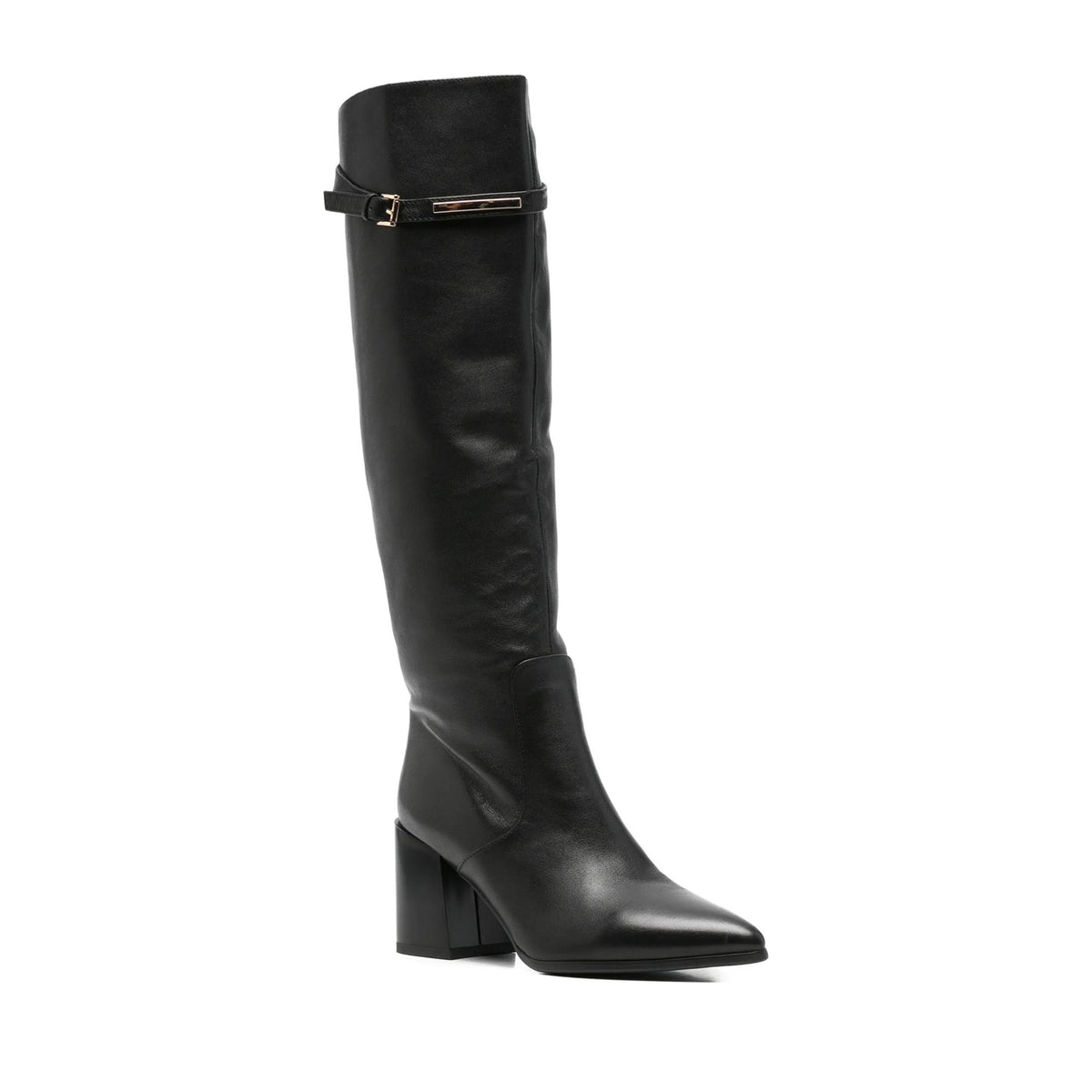 black casual closed boots