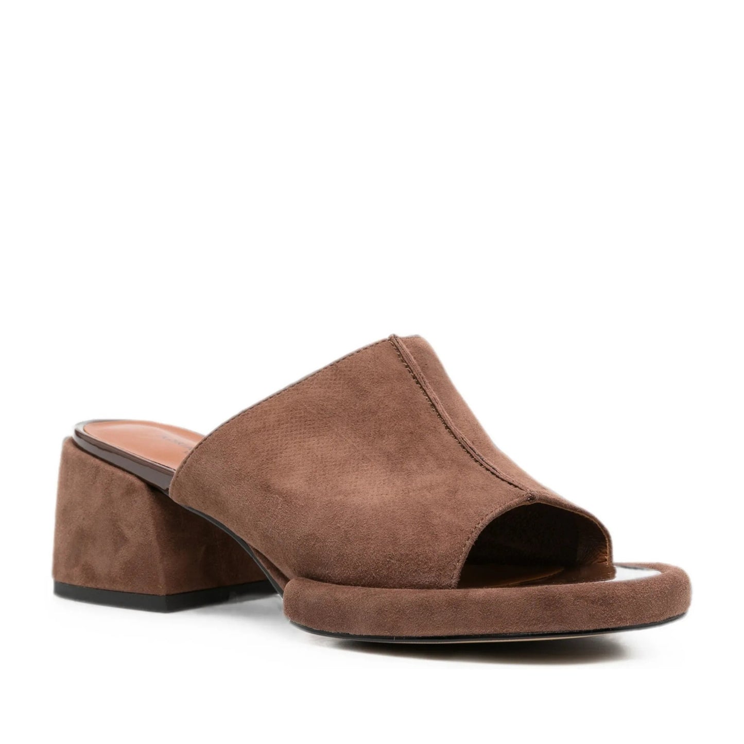 Women's Brown Open-Toe Slippers