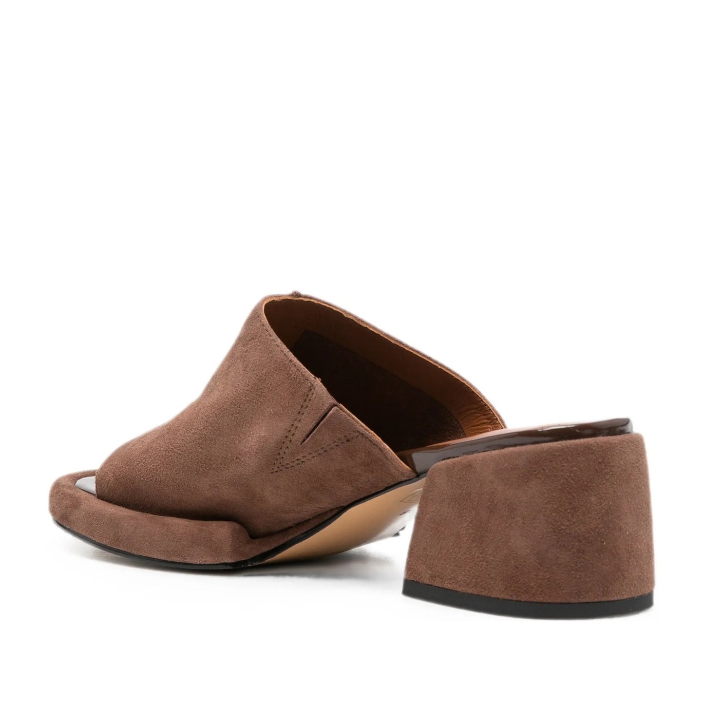 Women's Brown Open-Toe Slippers