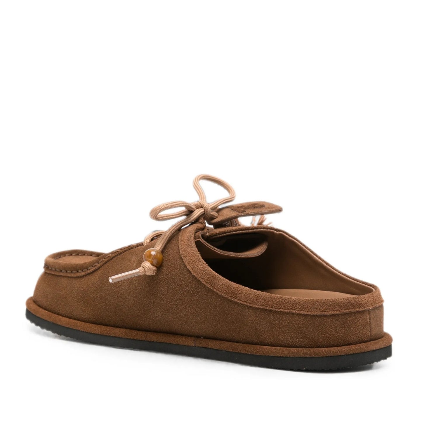 Women's Brown Wedge Mule Slippers