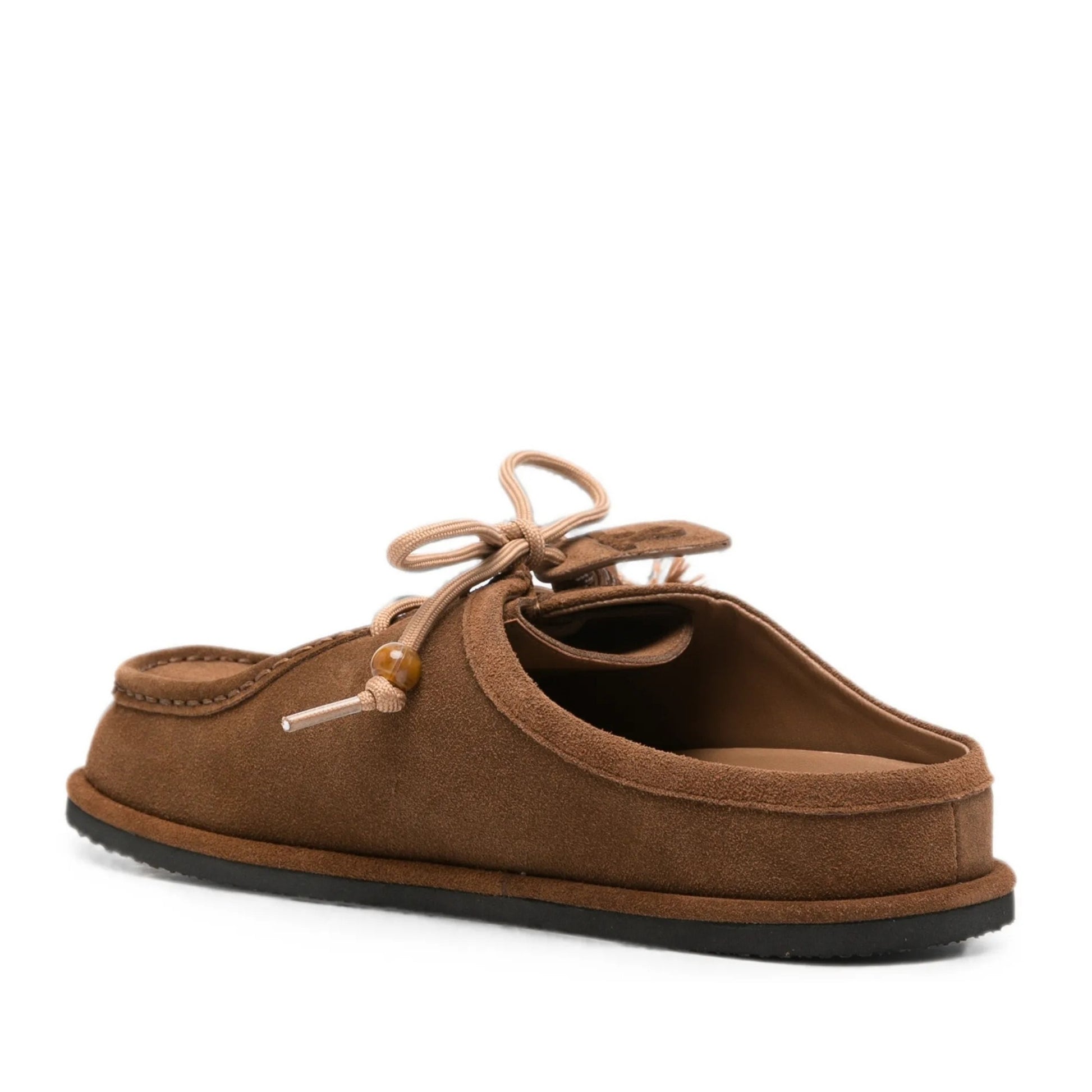 Women's Brown Wedge Mule Slippers