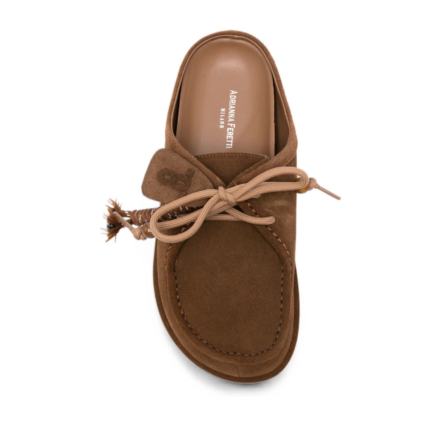 Women's Brown Wedge Mule Slippers