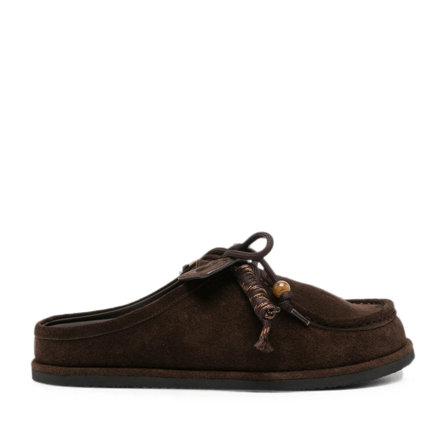 Women's Brown Wedge Mule Slippers