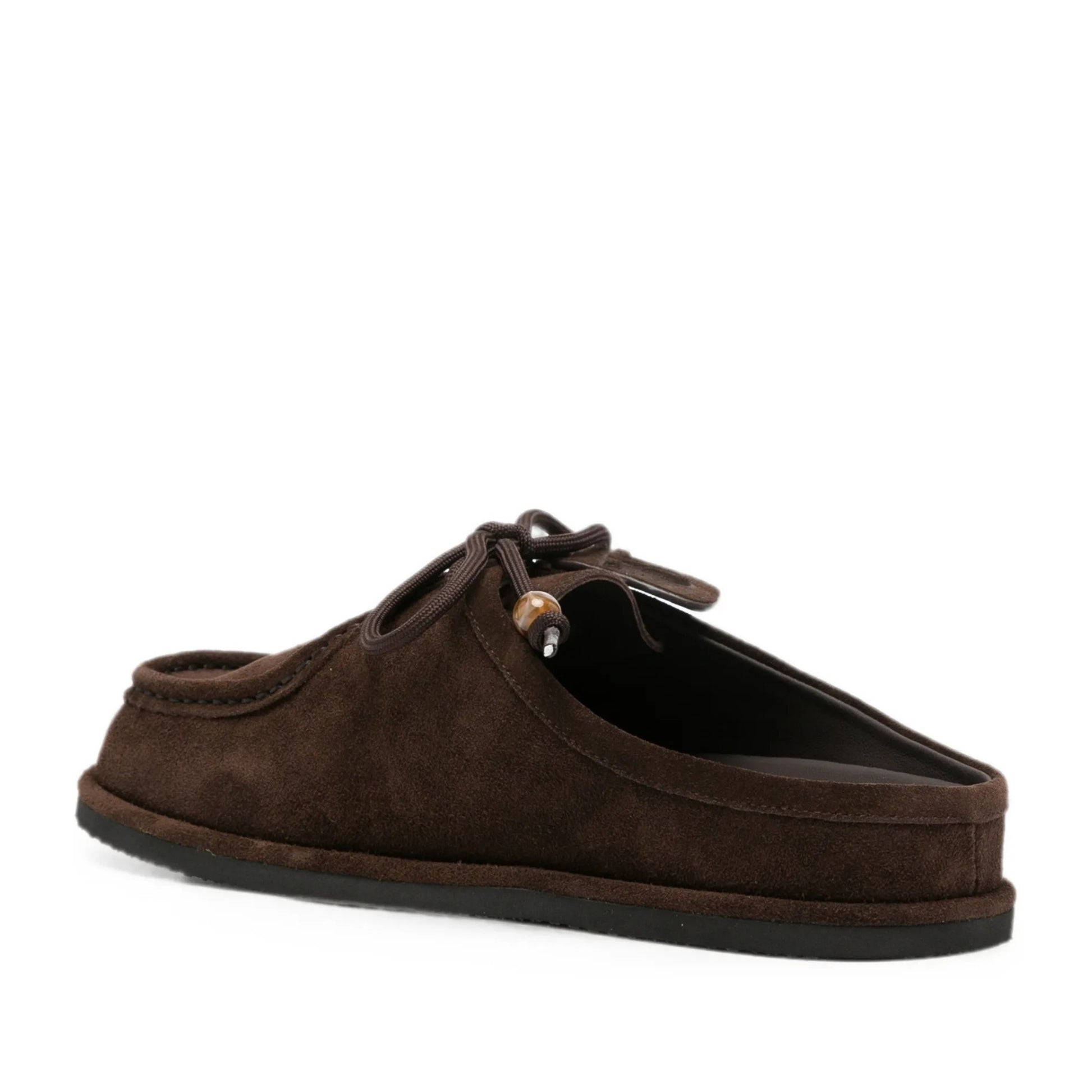 Women's Brown Wedge Mule Slippers