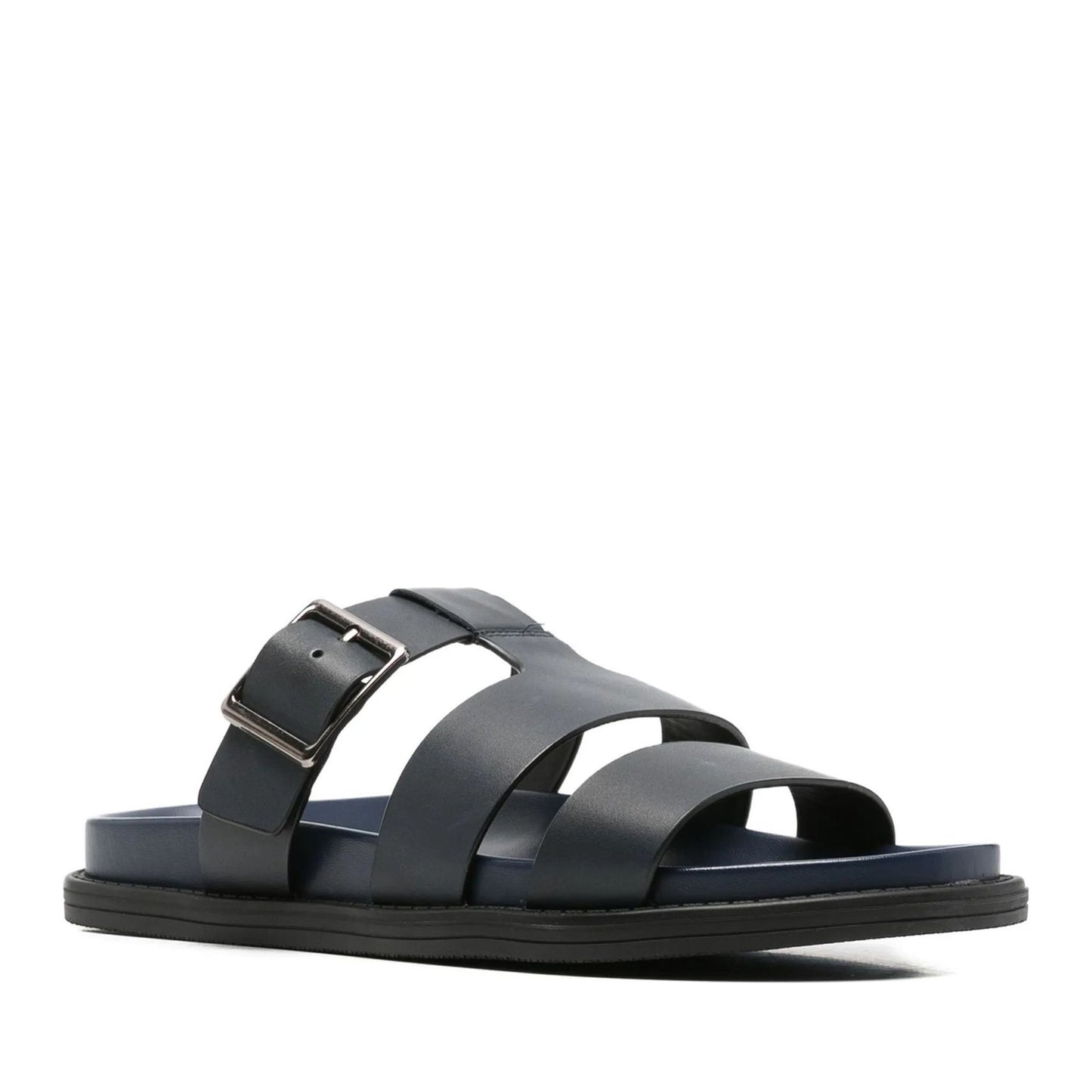Men's Blue Wedge Open-Toe Slippers