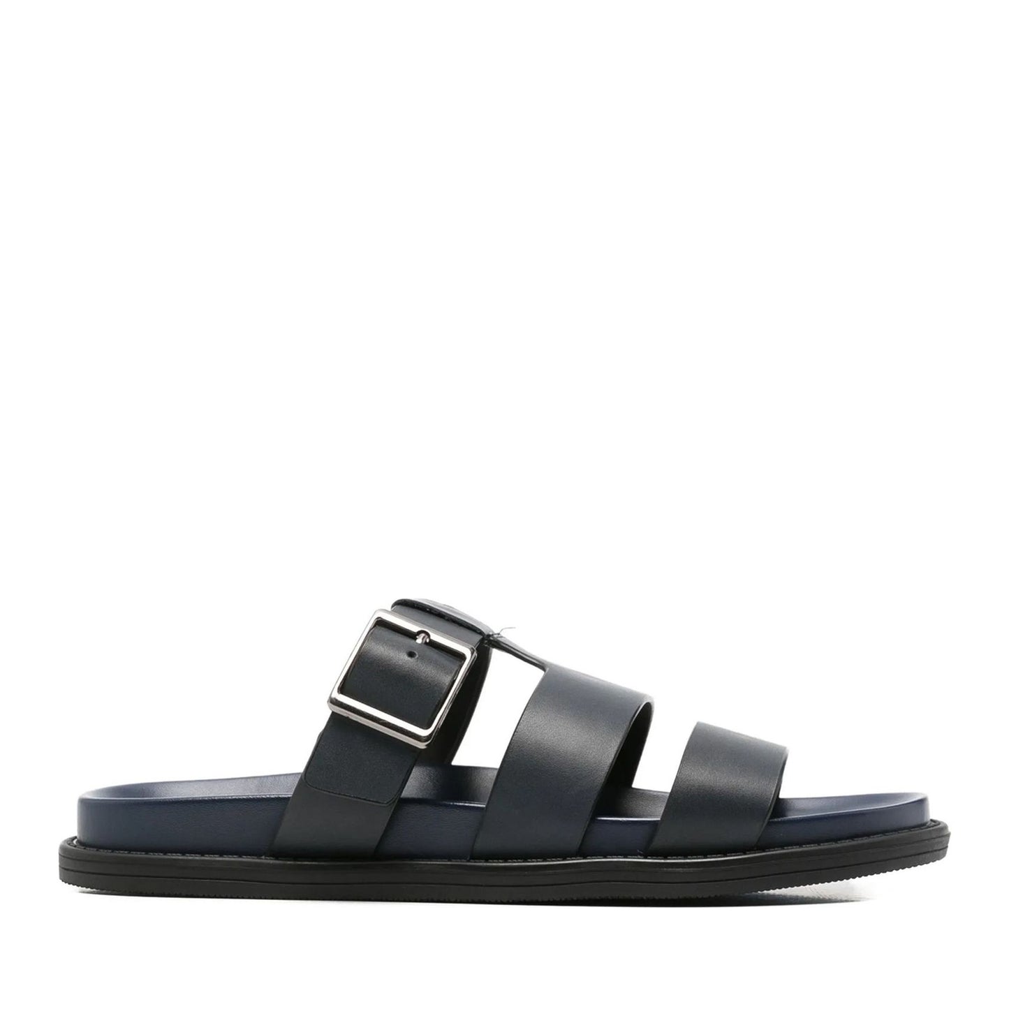 Men's Blue Wedge Open-Toe Slippers