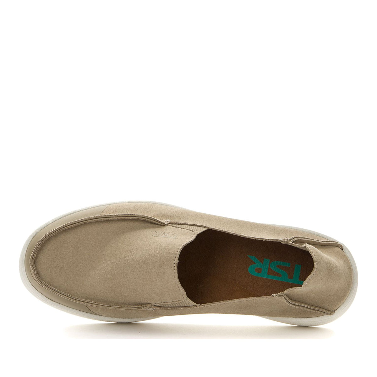 beige casual closed loafers