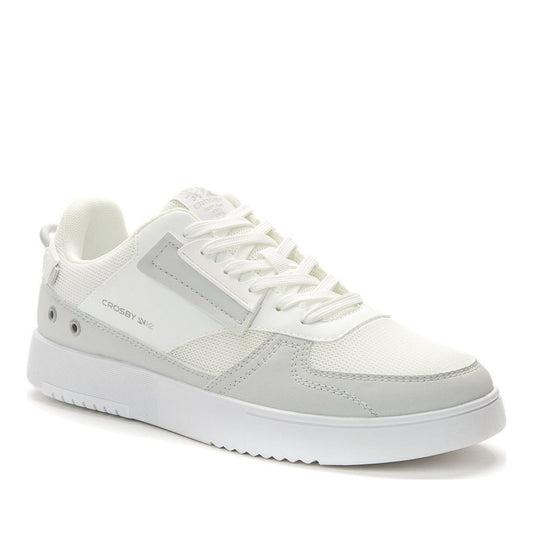 white casual closed sneakers