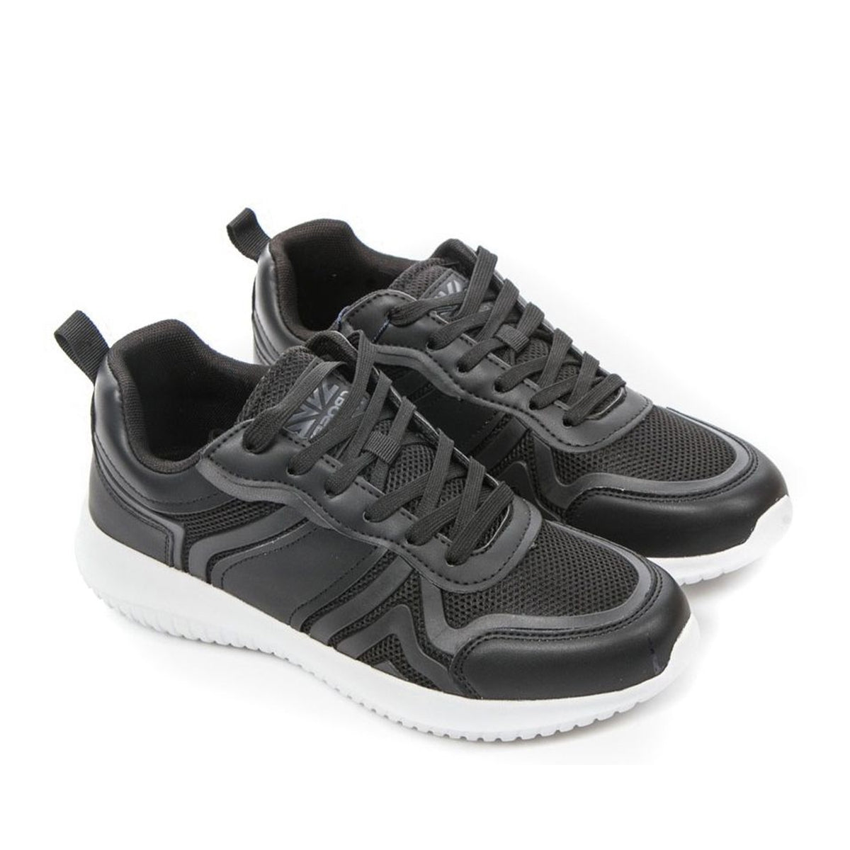 black casual closed sneakers