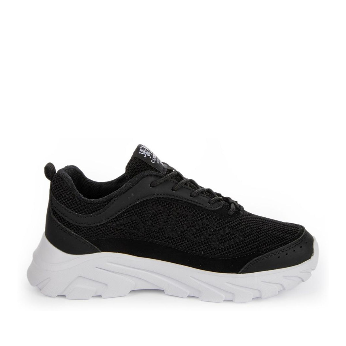 black casual closed sneakers